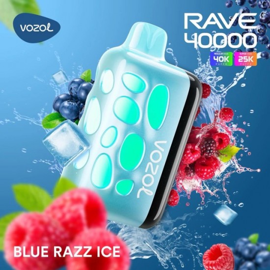 Vozol Rave 40000 | Blue Razz Ice