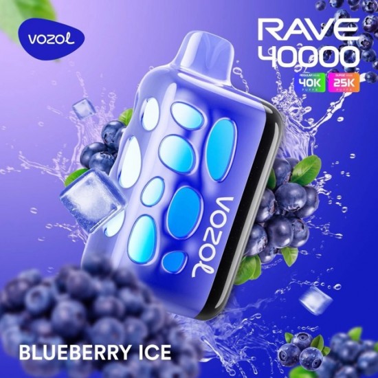 Vozol Rave 40000 | Blueberry Ice