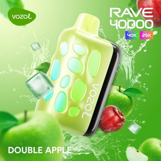 Vozol Rave 40000 | Double Apple