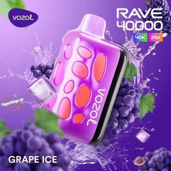 Vozol Rave 40000 | Grape Ice