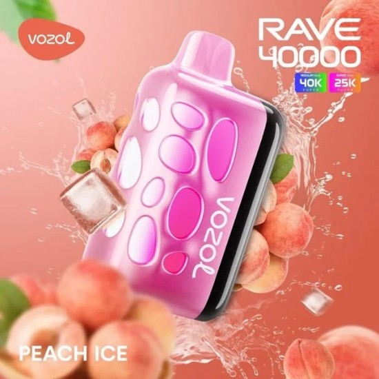 Vozol Rave 40000 | Peach Ice