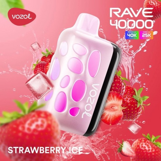 Vozol Rave 40000 | Strawberry Ice